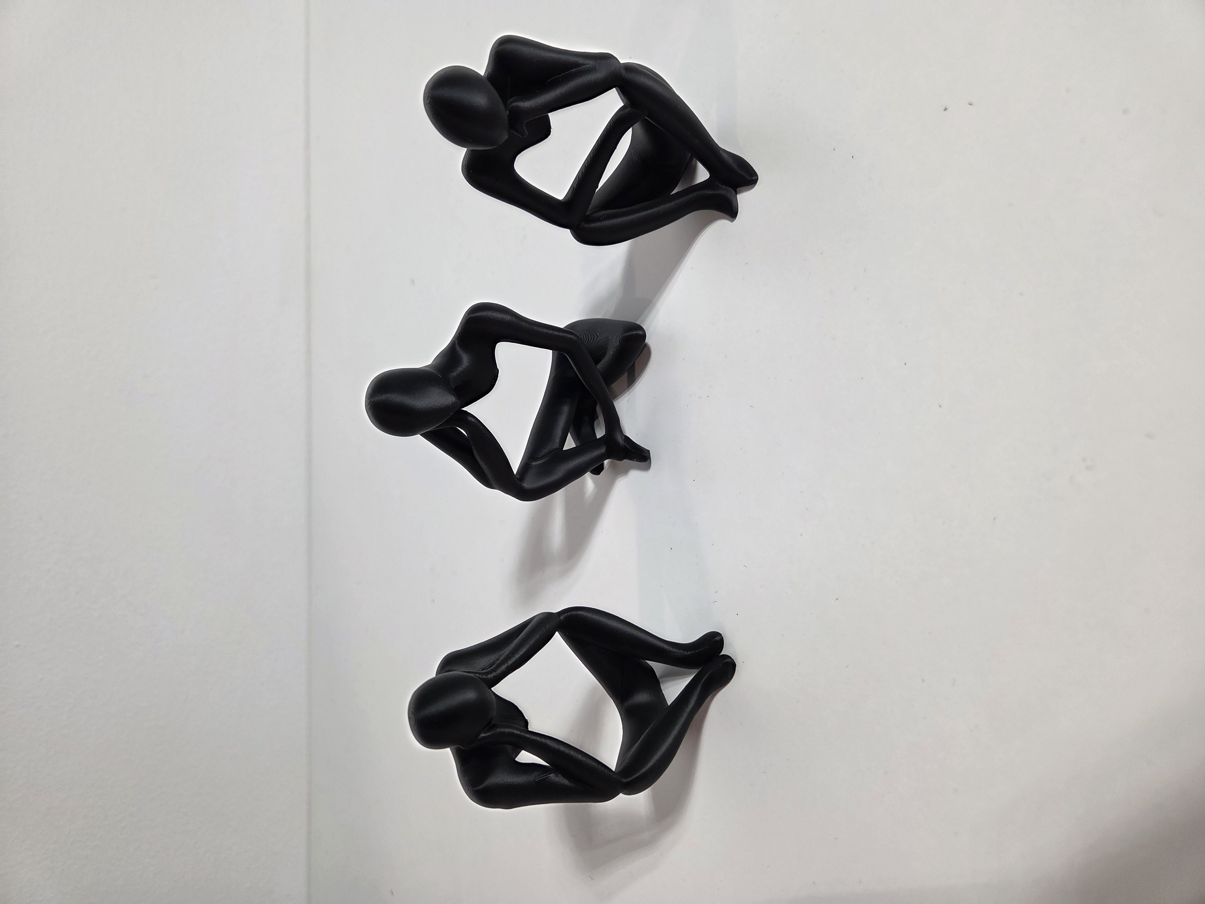 Set med 3 abstrakta kvinnofigurer – 3D-printad dek